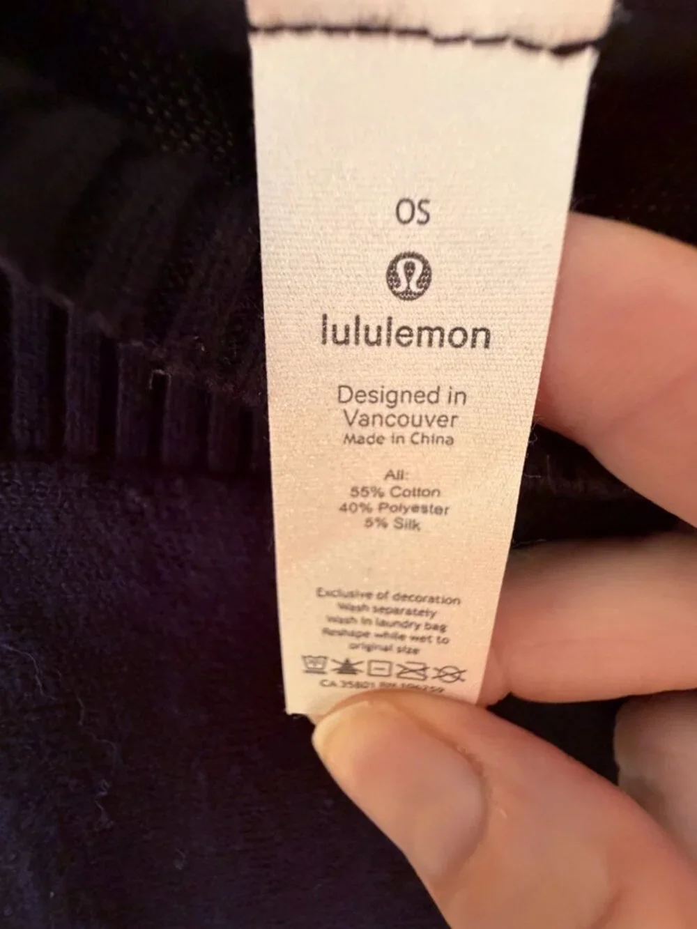 NWOT Lululemon Dark Gray Forward Flow Poncho, Cotton/Silk, One Size